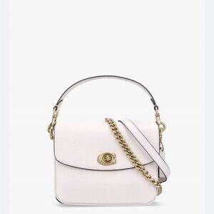 Coach Cassie Crossbody Bag Chalk Pebbled Leather Brass hardware